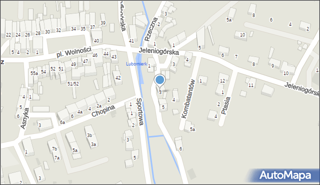 Lubomierz, Kargula i Pawlaka, 3, mapa Lubomierz