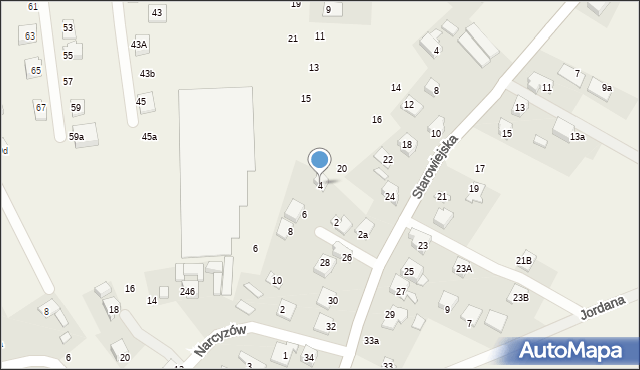 Mała Wieś, Kaktusowa, 4, mapa Mała Wieś