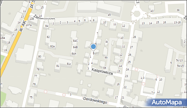 Malbork, Kasprowicza Jana, 5, mapa Malborka