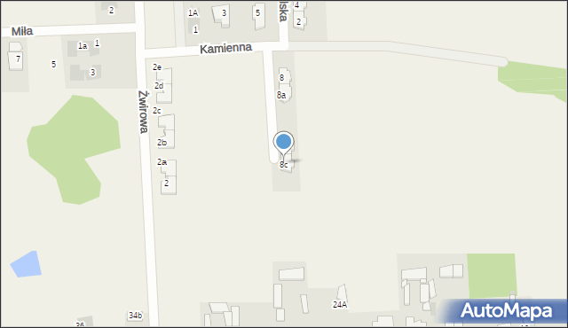 Malcanów, Kamienna, 8c, mapa Malcanów
