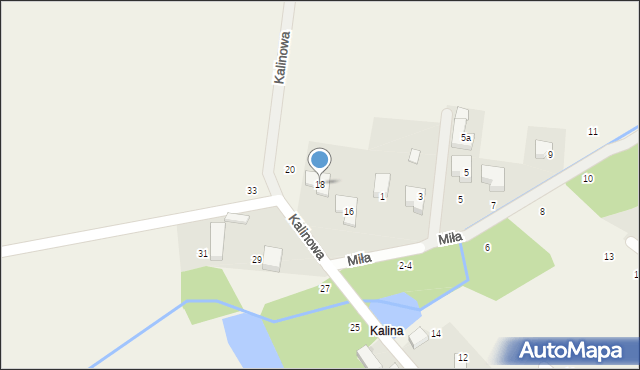 Malin, Kalinowa, 18, mapa Malin