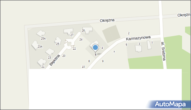 Małocice, Karmazynowa, 6, mapa Małocice