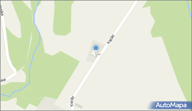 Maniowy, Kąciki, 1, mapa Maniowy