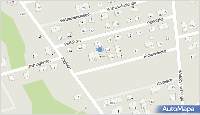 Marki, Kamieniecka, 5, mapa Marki