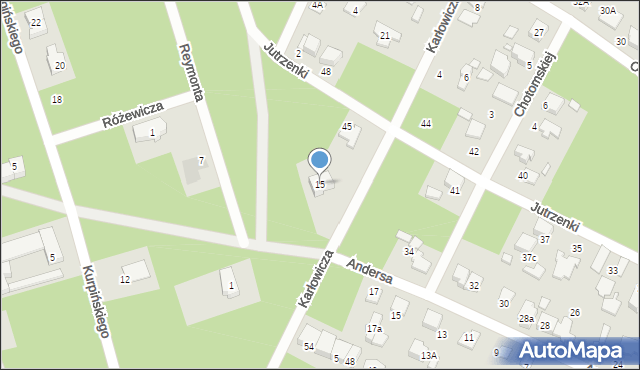 Marki, Karłowicza Mieczysława, 15, mapa Marki