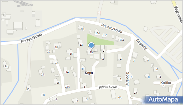 Marklowice, Kanarkowa, 10, mapa Marklowice