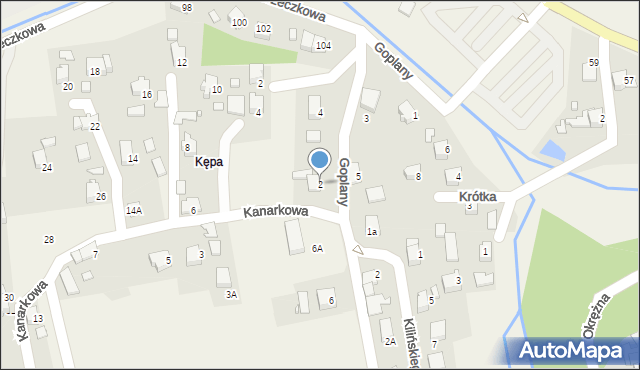 Marklowice, Kanarkowa, 2, mapa Marklowice