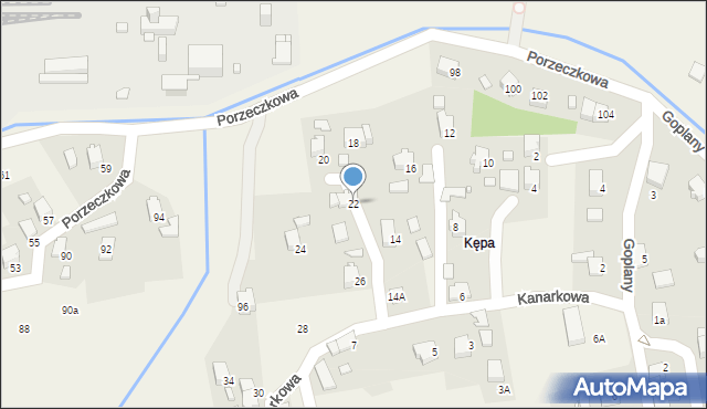 Marklowice, Kanarkowa, 22, mapa Marklowice