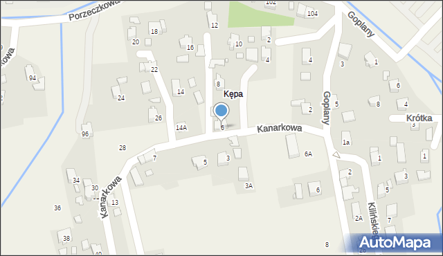 Marklowice, Kanarkowa, 6, mapa Marklowice