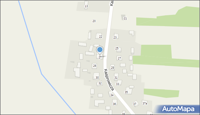 Mazury, Kasprowicza Jana, 17, mapa Mazury