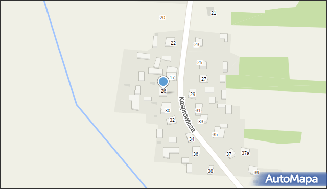 Mazury, Kasprowicza Jana, 28, mapa Mazury