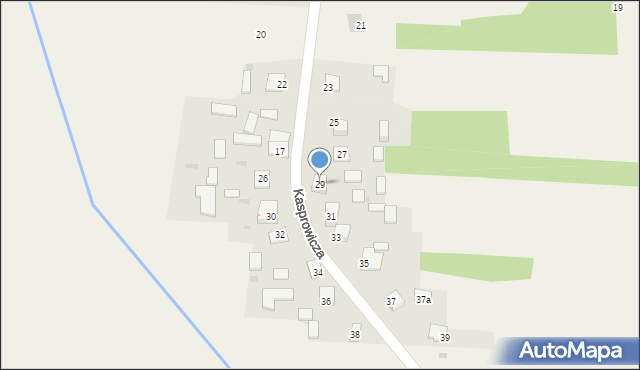 Mazury, Kasprowicza Jana, 29, mapa Mazury
