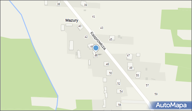 Mazury, Kasprowicza Jana, 46, mapa Mazury