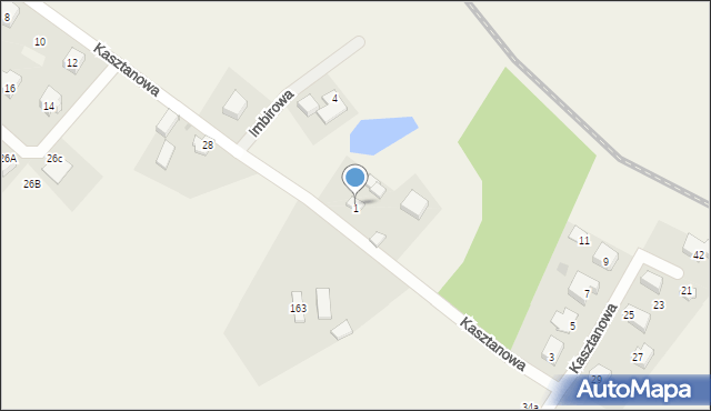 Mezowo, Kasztanowa, 167, mapa Mezowo
