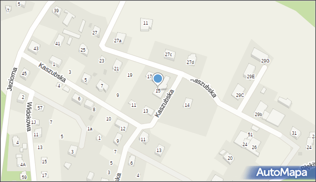 Mezowo, Kaszubska, 15, mapa Mezowo