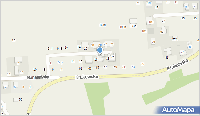 Michałowice, Kameralna, 21, mapa Michałowice