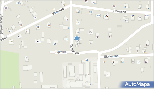 Miechów, Kamienna, 8, mapa Miechów