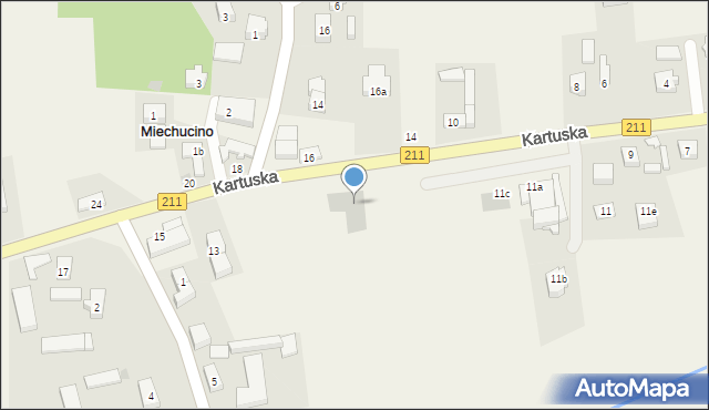 Miechucino, Kartuska, 11h, mapa Miechucino