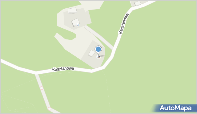 Miedzichowo, Kasztanowa, 3a, mapa Miedzichowo