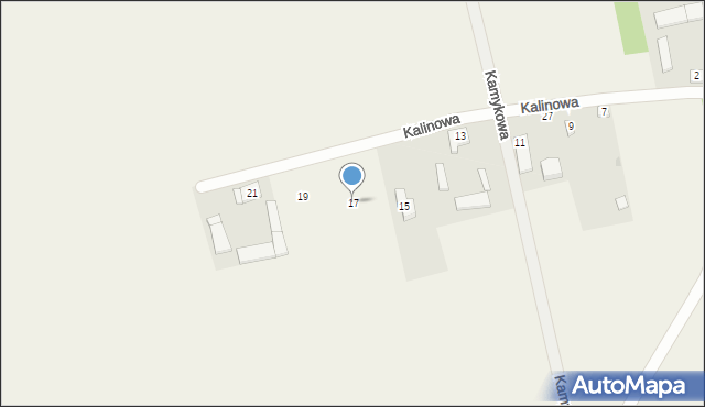 Miękoszynek, Kalinowa, 17, mapa Miękoszynek