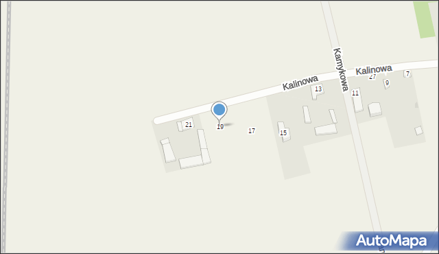 Miękoszynek, Kalinowa, 19, mapa Miękoszynek