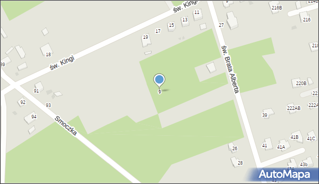 Mielec, Kahla, 9, mapa Mielca