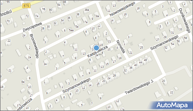 Mielec, Kasprowicza Jana, 6A, mapa Mielca