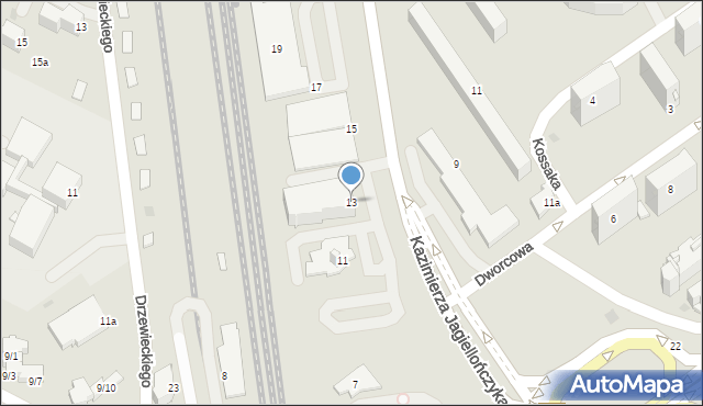 Mielec, Kazimierza Jagiellończyka, 13, mapa Mielca