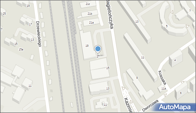 Mielec, Kazimierza Jagiellończyka, 17, mapa Mielca