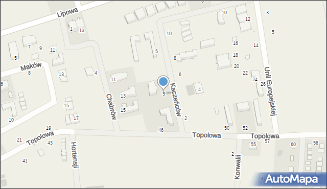 Mielenko, Kaczeńców, 3, mapa Mielenko