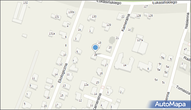 Mierzyn, Kameralna, 18, mapa Mierzyn