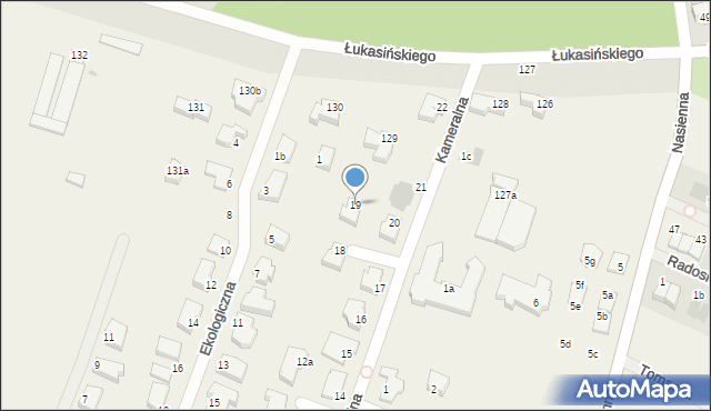 Mierzyn, Kameralna, 19, mapa Mierzyn