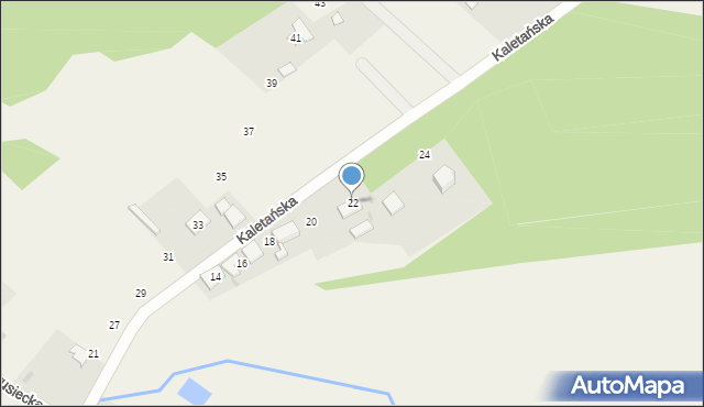 Mikołeska, Kaletańska, 22, mapa Mikołeska