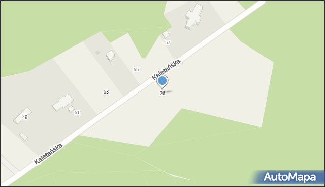 Mikołeska, Kaletańska, 26, mapa Mikołeska