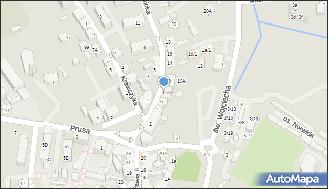 Mikołów, Katowicka, 8, mapa Mikołów