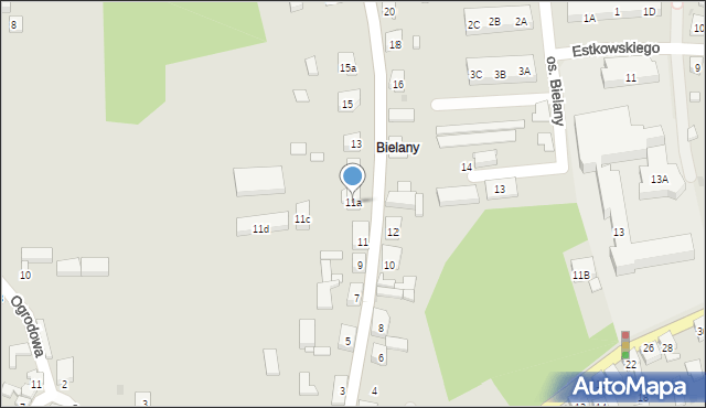 Mikstat, Kaliska, 11a, mapa Mikstat