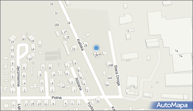 Mikstat, Kaliska, 26, mapa Mikstat