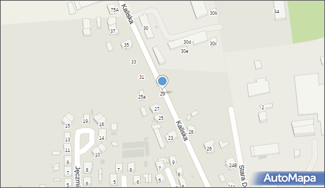 Mikstat, Kaliska, 29, mapa Mikstat