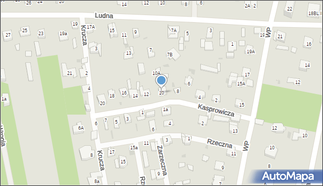 Milanówek, Kasprowicza Jana, 10, mapa Milanówek