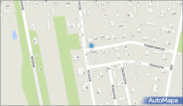 Milanówek, Kasprowicza Jana, 7, mapa Milanówek