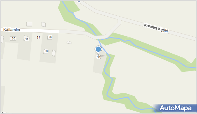 Milówka, Kaflarska, 50, mapa Milówka