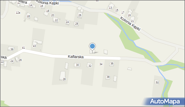 Milówka, Kaflarska, 53, mapa Milówka