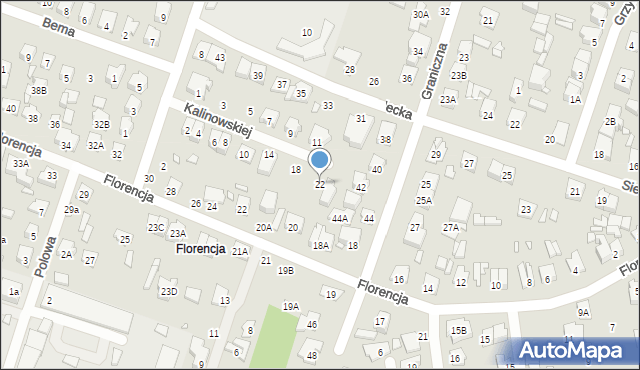 Mińsk Mazowiecki, Kalinowskiej Zofii, 22, mapa Mińsk Mazowiecki