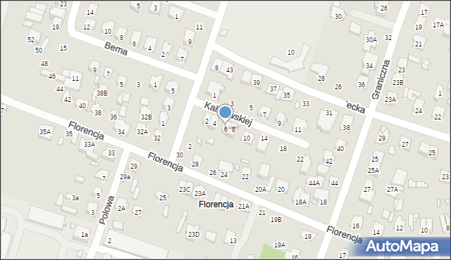 Mińsk Mazowiecki, Kalinowskiej Zofii, 6, mapa Mińsk Mazowiecki