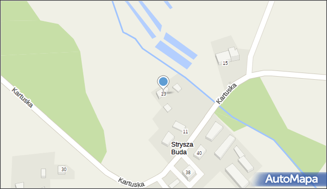 Mirachowo, Kartuska, 13, mapa Mirachowo