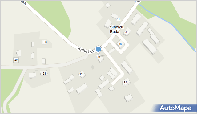 Mirachowo, Kartuska, 36, mapa Mirachowo