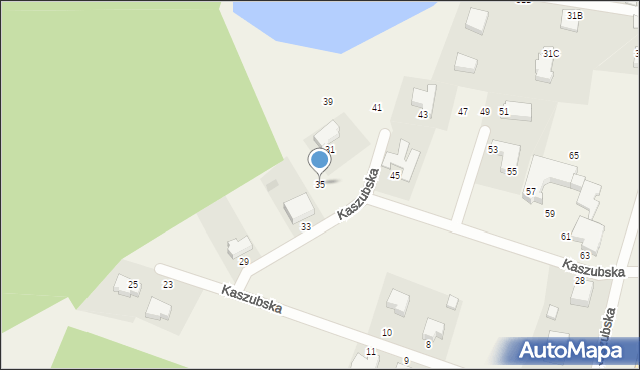 Miszewko, Kaszubska, 35, mapa Miszewko
