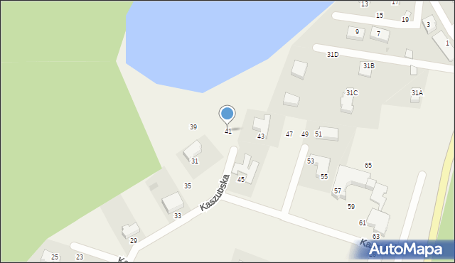 Miszewko, Kaszubska, 41, mapa Miszewko