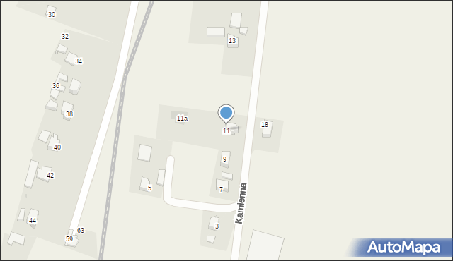 Mnich, Kamienna, 11, mapa Mnich