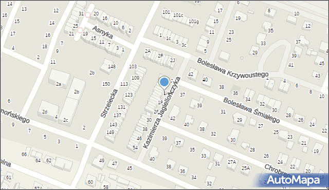 Mosina, Kazimierza Jagiellończyka, 12, mapa Mosina